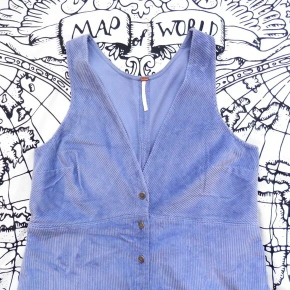 Free People || Rolling Thunder Corduroy Midi Dress - Picture 3 of 6